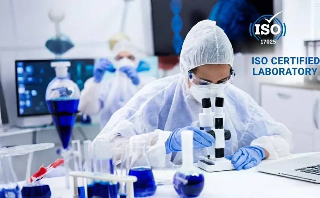 lab technician testing inside the lab